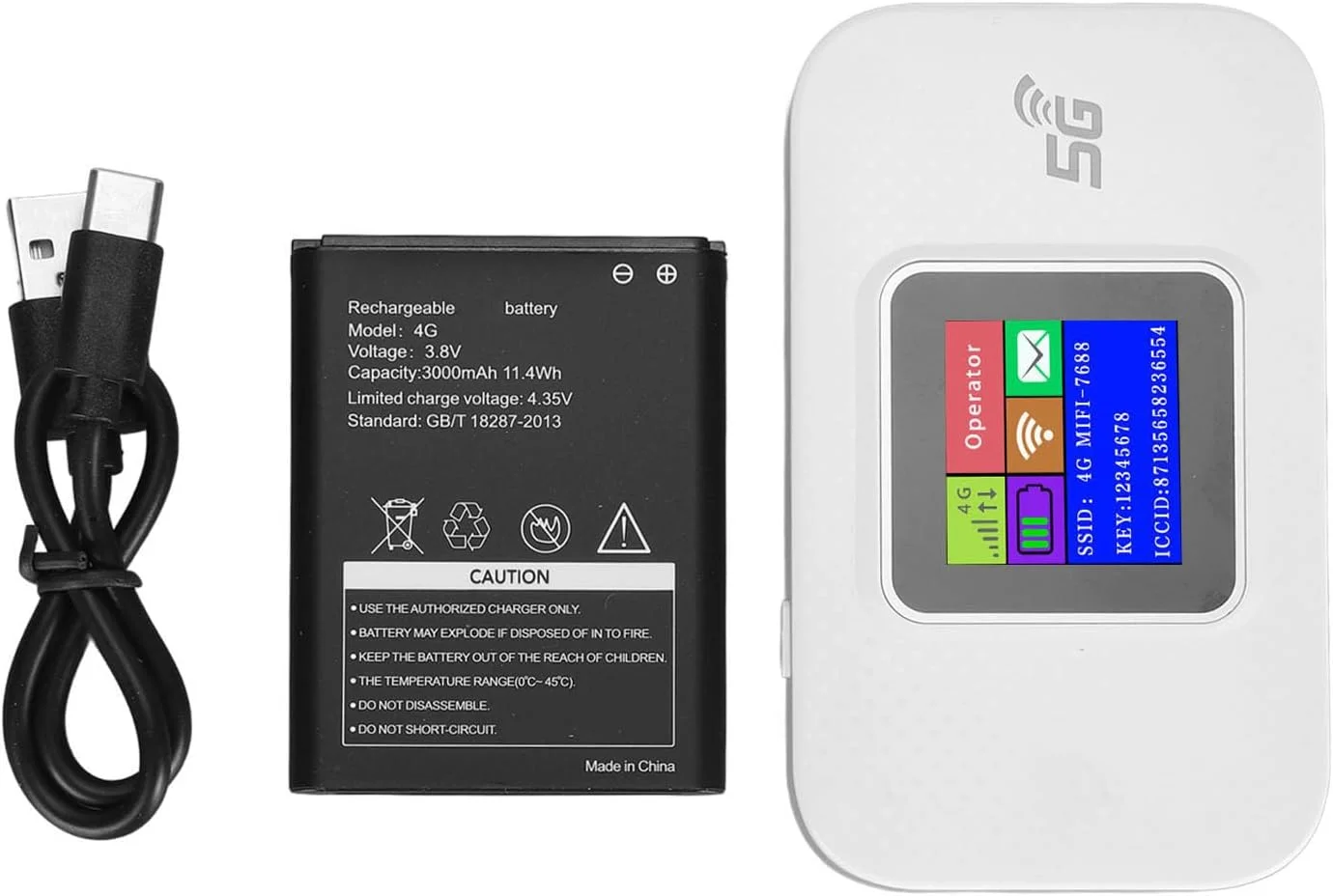 روتر وای فای موبایل 4G LTE 300Mbps پرسرعت Cryfokt با اسلات سیم کارت برای سفر جهانی، دستگاه هات اسپات قابل حمل، مودم اینترنت بی سیم کوچک برای کمپینگ، خانه های تعطیلات