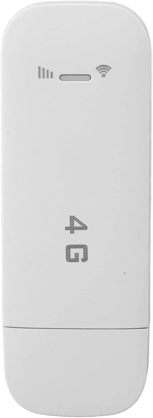 روتر وای فای USB قابل حمل 4G با سرعت بالا برای دسترسی به اینترنت برای 10 دستگاه، هات اسپات وای فای USB با اسلات سیم کارت برای اروپا (سفید)