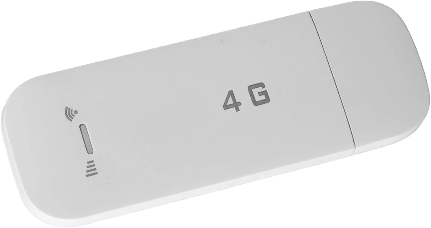 روتر وای فای USB قابل حمل 4G با سرعت بالا برای دسترسی به اینترنت برای 10 دستگاه، هات اسپات وای فای USB با اسلات سیم کارت برای اروپا (سفید)