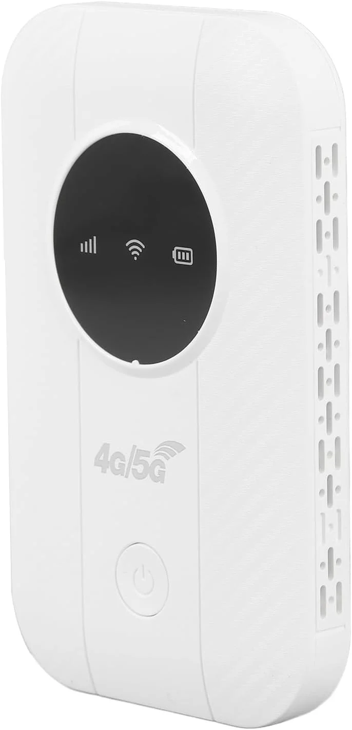 روتر وای فای قابل حمل 4G 5G، هات اسپات موبایل 300 مگابیت بر ثانیه آنلاک شده با اسلات سیم کارت، اتصال تا 10 دستگاه، مودم وای فای USB فوق العاده باریک برای سفرهای کاری