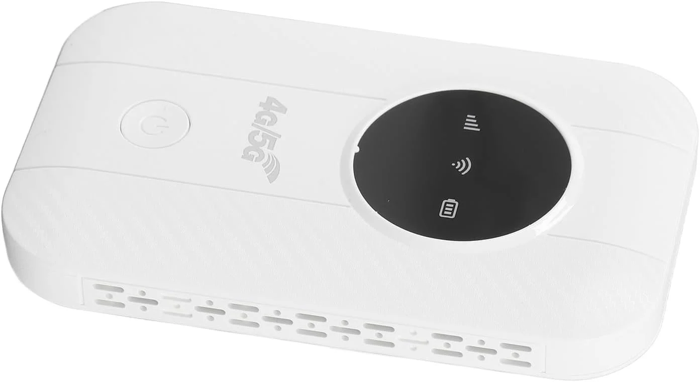 روتر وای فای قابل حمل 4G 5G، هات اسپات موبایل 300 مگابیت بر ثانیه آنلاک شده با اسلات سیم کارت، اتصال تا 10 دستگاه، مودم وای فای USB فوق العاده باریک برای سفرهای کاری