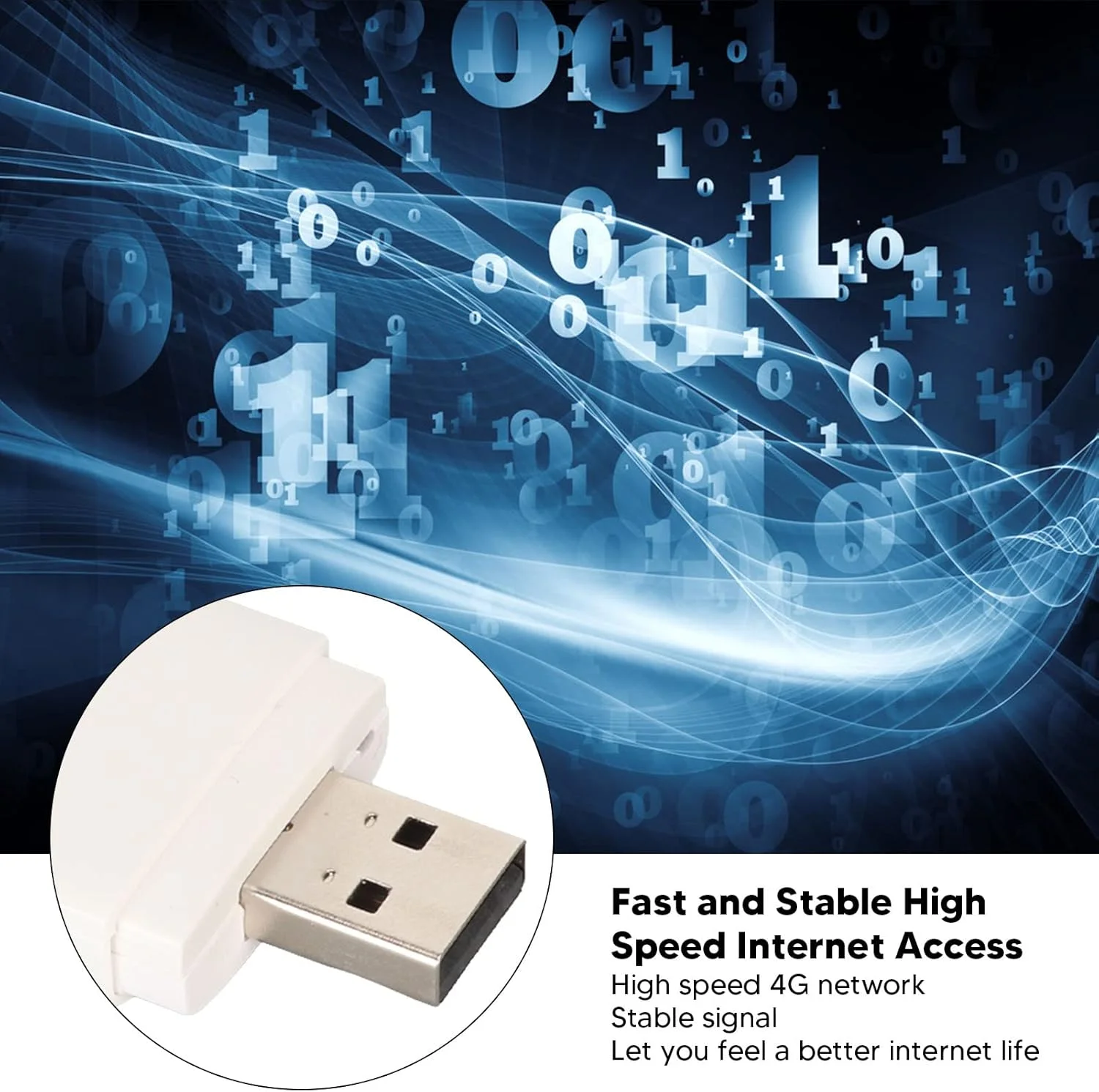 وای فای قابل حمل 4G LTE USB، هات اسپات موبایل وای فای 4G، پشتیبانی از 10 دستگاه، اشتراک اینترنت پرسرعت با اسلات کارت میکرو سیم برای تلفن، لپ تاپ، تلویزیون