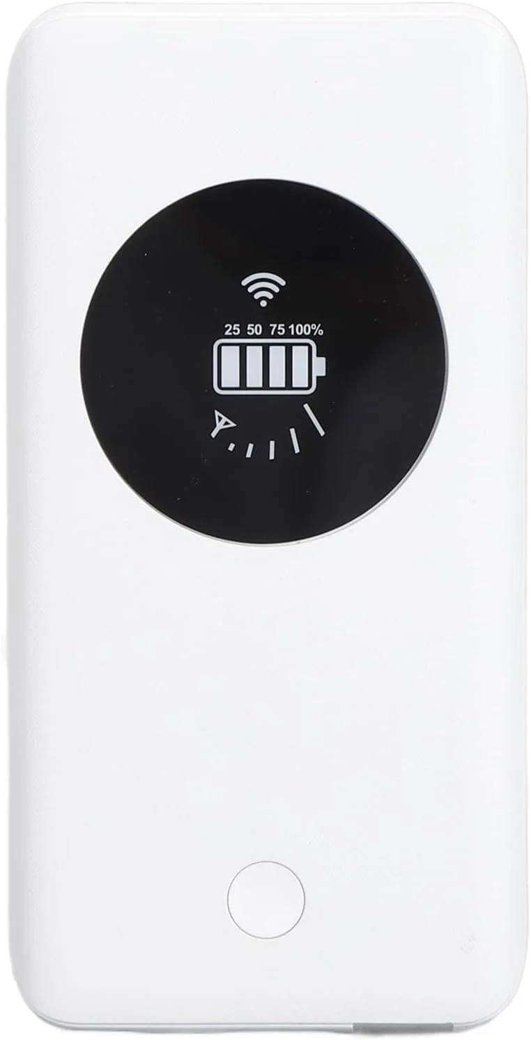 وایکای هات‌اسپات وای‌فای قابل حمل، روتر موبایل 4G LTE 300Mbps با اسلات کارت نانو سیم، 10000MAh برای مسافرت، پشتیبانی از 10 دستگاه وای‌فای، منبع تغذیه USB C