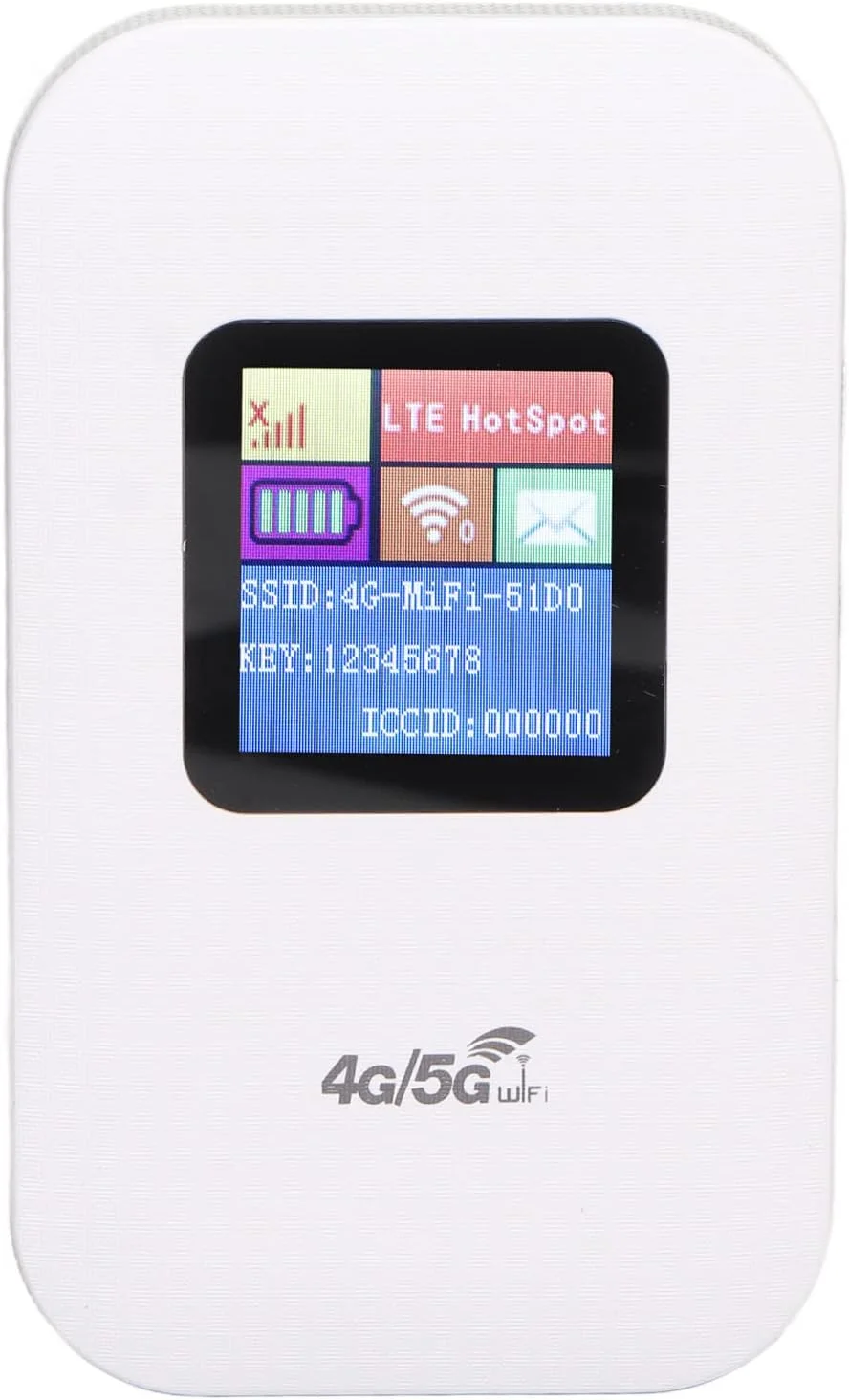 وایکای روتر وای فای قابل حمل 4G LTE با درگاه سیم کارت متوسط/میکرو، مناسب برای سفر، پشتیبانی از 10 کاربر