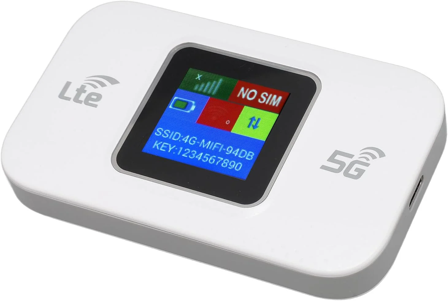 مودم روتر وای فای 4G LTE قابل حمل، سرعت بالا 300 مگابیت بر ثانیه، هات اسپات موبایل برای تلفن، لپ تاپ، تبلت، رمزگذاری WPA2، باتری لیتیومی