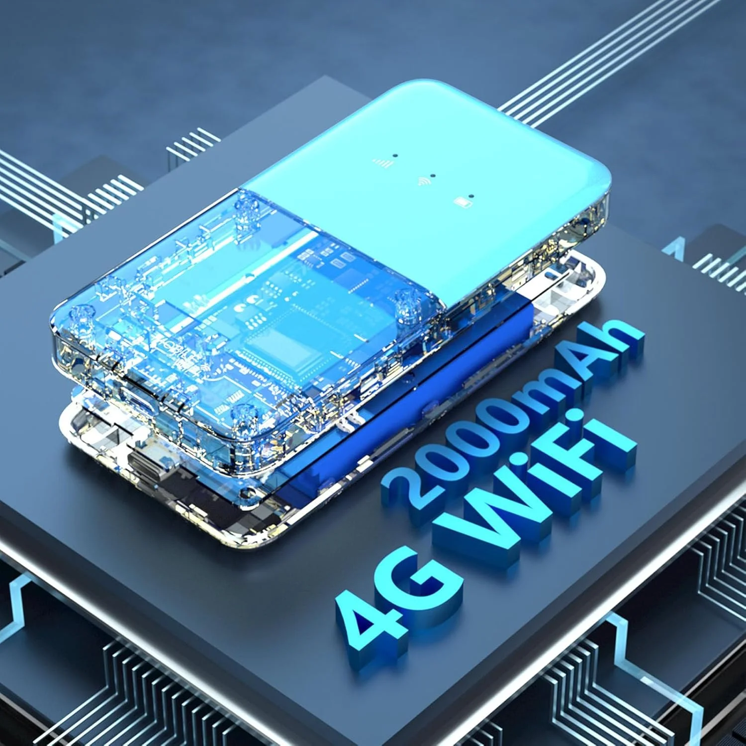 مودم USB 4G 5G LTE یوییدسو، با اسلات سیم کارت، روتر موبایل آنلاک شده 300 مگابیت بر ثانیه، هات اسپات موبایل جیبی پشتیبانی از B1, B3, B5, B40 برای مسافرت اداری و کمپینگ