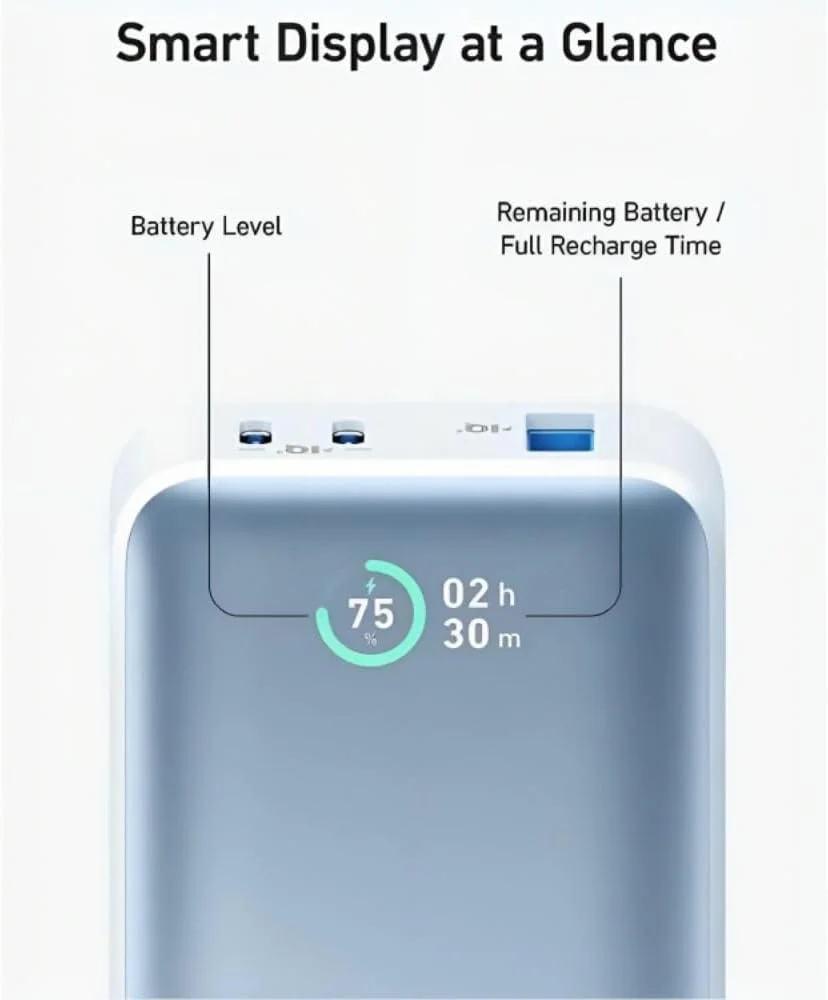پاور بانک انکر، پاور بانک 533 (PowerCore 30W)، شارژر قابل حمل Power IQ 3.0 با حداکثر خروجی PD 30W، بسته باتری 10000 میلی آمپر ساعتی برای سری آیفون 15/14، دل، مایکروسافت سرفیس، آیپد پرو و غیره