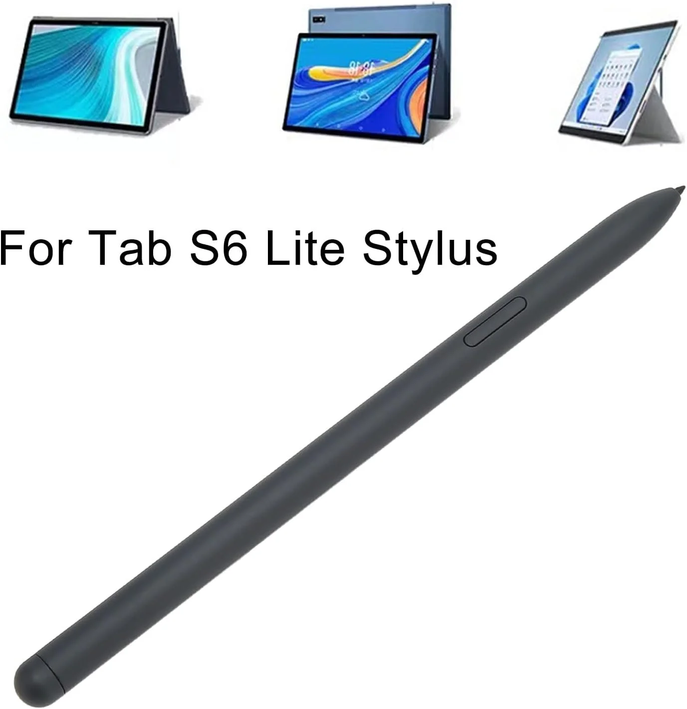قلم جایگزین Bewinner Tab S6 Lite، قلم صفحه لمسی Tab S6 Lite، قلم هوشمند پلاستیکی بادوام با اندازه دقیق و حساسیت بالا به همراه 5 نوک قابل تعویض (مشکی) (Bewinner3s8g7d2np0-11)