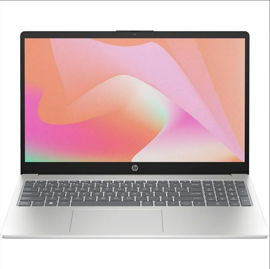 لپ تاپ اچ پی 2025 با صفحه نمایش 15.6 اینچی FHD، پردازنده Intel Core i7-1355U، رم 16 گیگابایتی، حافظه SSD 512 گیگابایتی، کیبورد با نور پس زمینه، Wi-Fi 6، بلوتوث 5.3، ویندوز 11 هوم، نقره ای