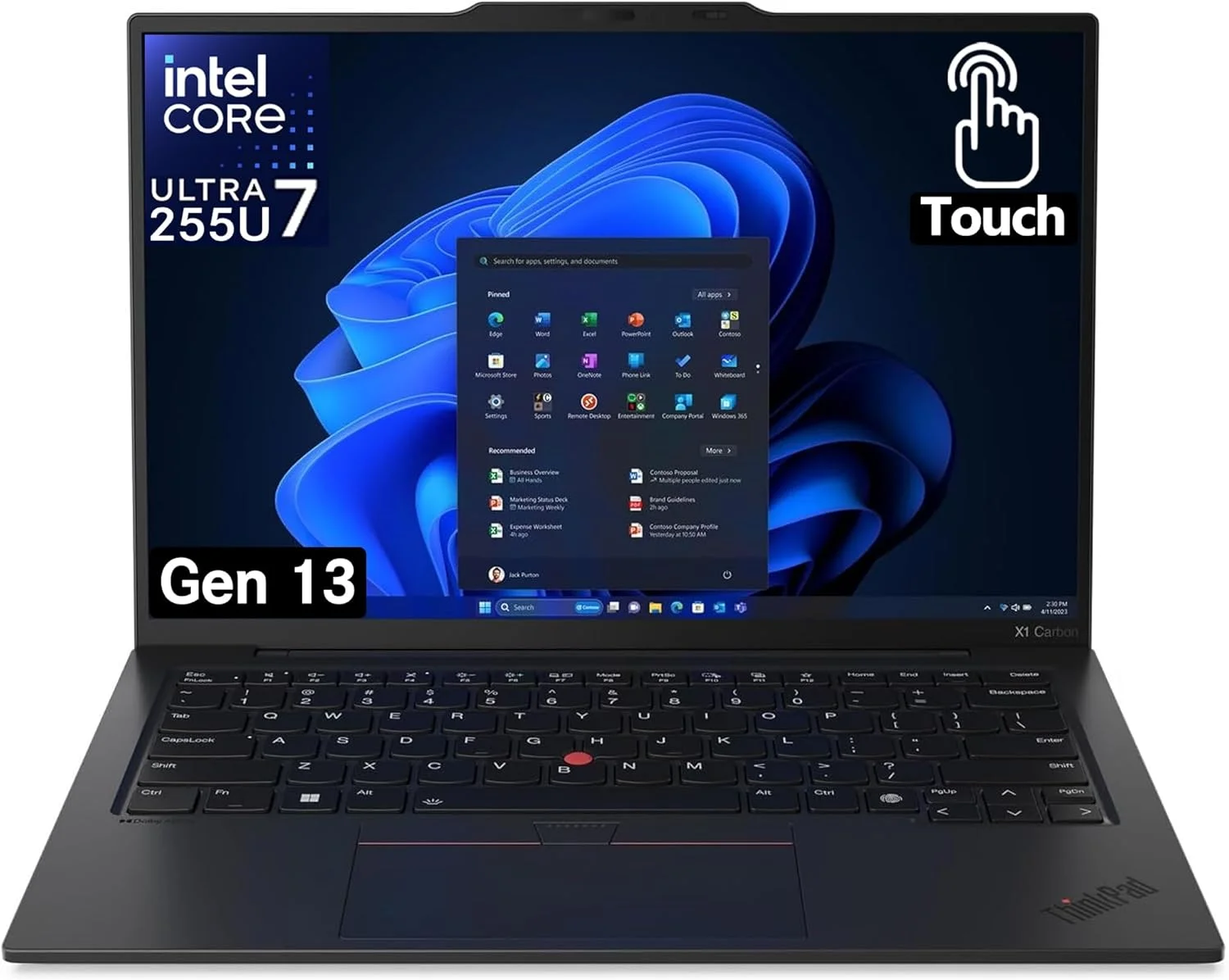 لپ تاپ لمسی لنوو ThinkPad X1 Carbon نسل 13 با پردازنده Intel Ultra 7 255U، صفحه نمایش 14 اینچی WUXGA با پوشش 100% sRGB، رم 32 گیگابایتی DDR5، حافظه SSD پرسرعت 1 ترابایتی NVMe، دوربین FHD+ IR+ RGB و Windows 11 Pro لپ تاپ لمسی لنوو ThinkPad X1 Carbon نسل 13 با پردازنده Intel Ultra 7 255U، صفحه نمایش 14 اینچی WUXGA با پوشش 100% sRGB، رم 32 گیگابایتی DDR5، حافظه SSD پرسرعت 1 ترابایتی NVMe، دوربین FHD+ IR+ RGB و Windows 11 Pro