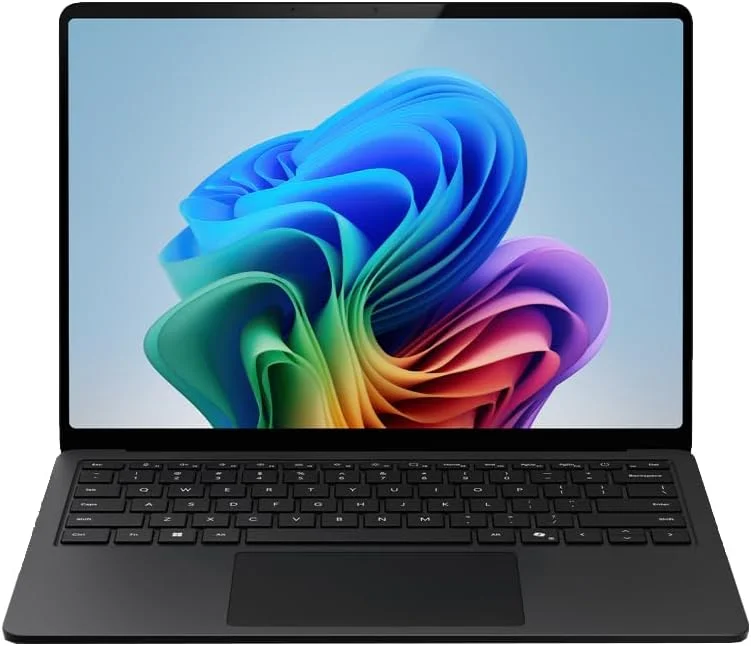 لپ تاپ مایکروسافت سرفیس (نسل هفتم) 2024 | Copilot+ PC | لپ تاپ لمسی 13.8 اینچی | Snapdragon® X Elite (12 هسته ای) | ویندوز 11 هوم | نسخه انگلستان (مشکی، 1 ترابایت SSD + 32 گیگابایت رم)