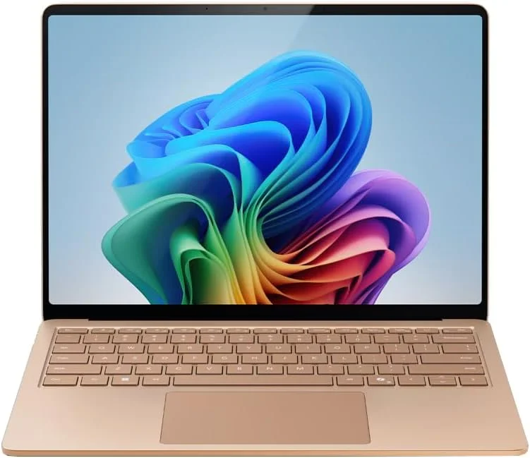 لپ تاپ مایکروسافت Surface (نسل هفتم) 2024 | Copilot+ PC | لپ تاپ لمسی 13.8 اینچی | Snapdragon® X Elite (12 هسته ای) | ویندوز 11 هوم | نسخه انگلستان (بژ، 1 ترابایت SSD + 16 گیگابایت رم)