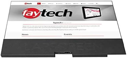 مانیتور قابل حمل 12.5 اینچی Faytech با کیفیت 1080p بدون لمس - پنل مانیتور LCD سبک وزن Full HD، ایده آل به عنوان صفحه نمایش دوم برای کار، مسافرت و خانه یا Raspberry Pi/Arduino