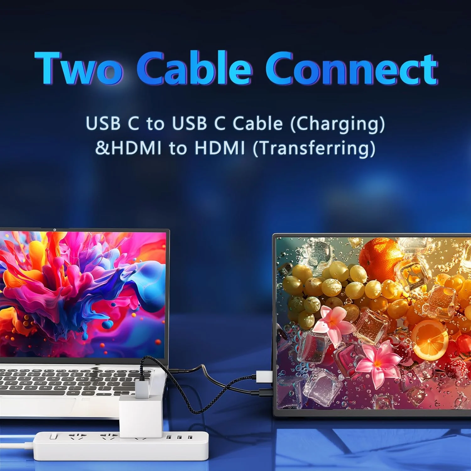 مانیتور قابل حمل ۱۶ اینچ ۱۲۰۰P ۱۶۵ هرتز ۴۵۰ نیت ۱۰۰%sRGB، توسعه دهنده صفحه نمایش لپ تاپ USB-C HDMI، با کاور هوشمند، بلندگوهای دوگانه، مانیتور قابل حمل برای لپ تاپ، تلفن PC، ایکس باکس، سوییچ