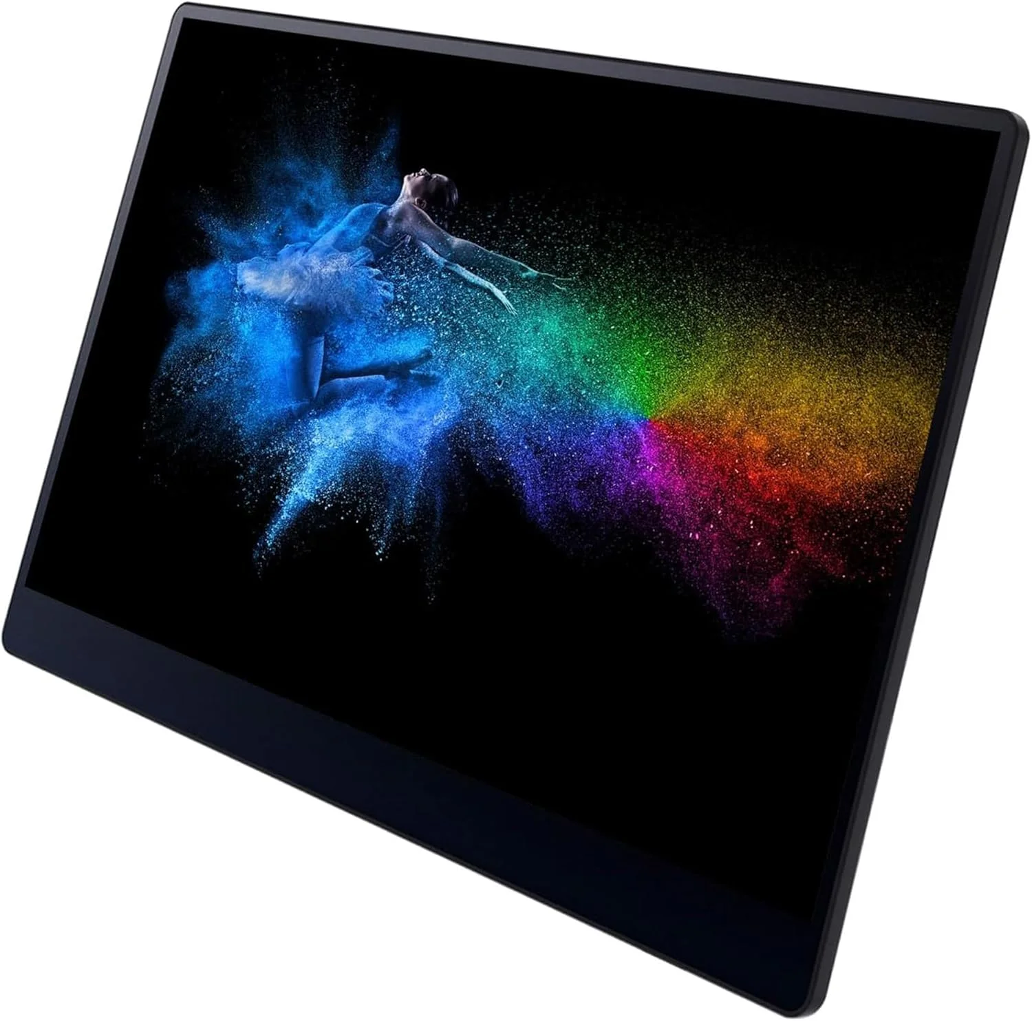 مانیتور قابل حمل بی‌سیم 15.6 اینچی Ricoh 150BW، رزولوشن 1920x1080، OLED، USB C، سبک وزن با صفحه لمسی و 2 بلندگوی داخلی، صفحه نمایش قابل حمل خارجی برای لپ تاپ/کامپیوتر/تلفن