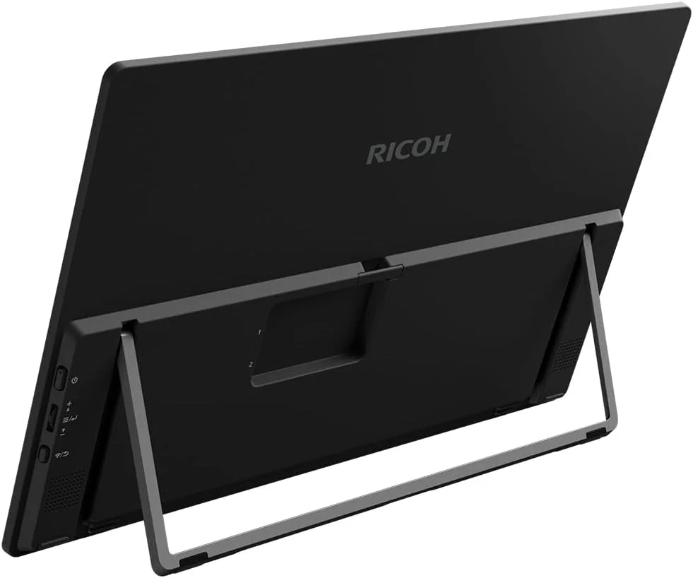 مانیتور قابل حمل بی‌سیم 15.6 اینچی Ricoh 150BW، رزولوشن 1920x1080، OLED، USB C، سبک وزن با صفحه لمسی و 2 بلندگوی داخلی، صفحه نمایش قابل حمل خارجی برای لپ تاپ/کامپیوتر/تلفن