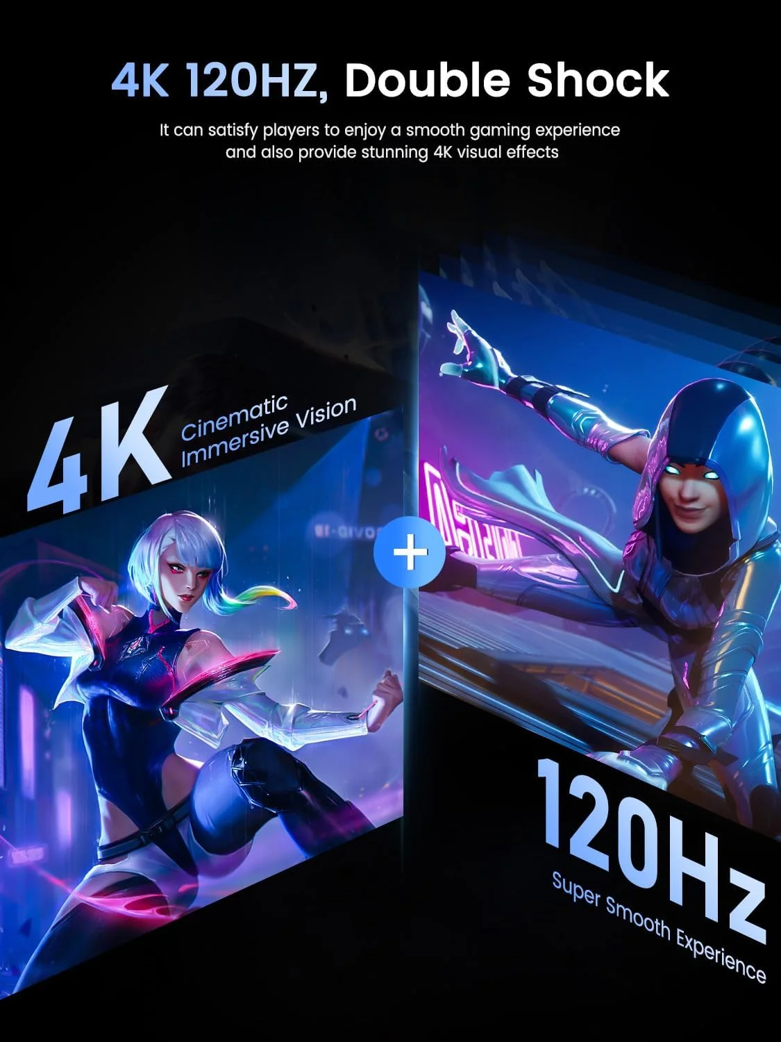 مانیتور قابل حمل 4K با نرخ نوسازی 120 هرتز UPERFECT، صفحه نمایش 17.3 اینچی QLED | زمان پاسخگویی 0.1 میلی‌ثانیه، روشنایی 500 نیت | رزولوشن 3840 در 2160 UHD | پوشش 100% فضای رنگی DCI-P3 | پورت USB-C و HDMI | قابلیت نصب VESA و دارای پایه | صفحه نمایش مسافرتی برای لپ تاپ، کامپیوتر و کنسول های بازی