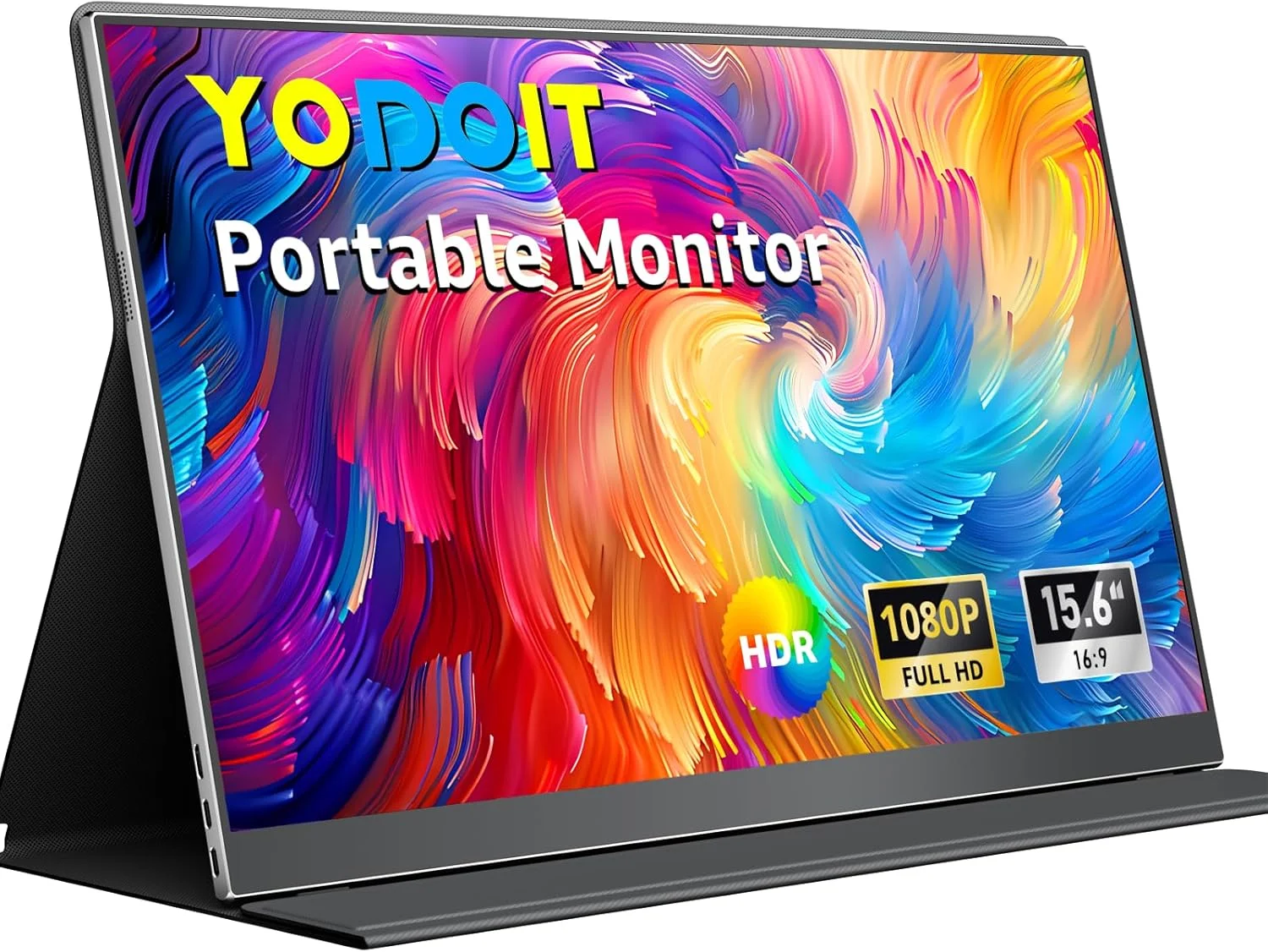 مانیتور قابل حمل یودویت برای لپ تاپ، صفحه نمایش 15.6 اینچی با کیفیت FHD و رزولوشن 1920×1080