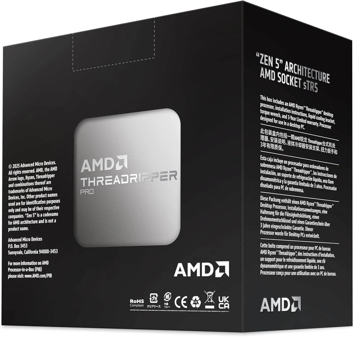 پردازنده AMD Ryzen™ Threadripper™ PRO 9995WX - تصویر 3 پردازنده AMD Ryzen™ Threadripper™ PRO 9995WX - تصویر 3