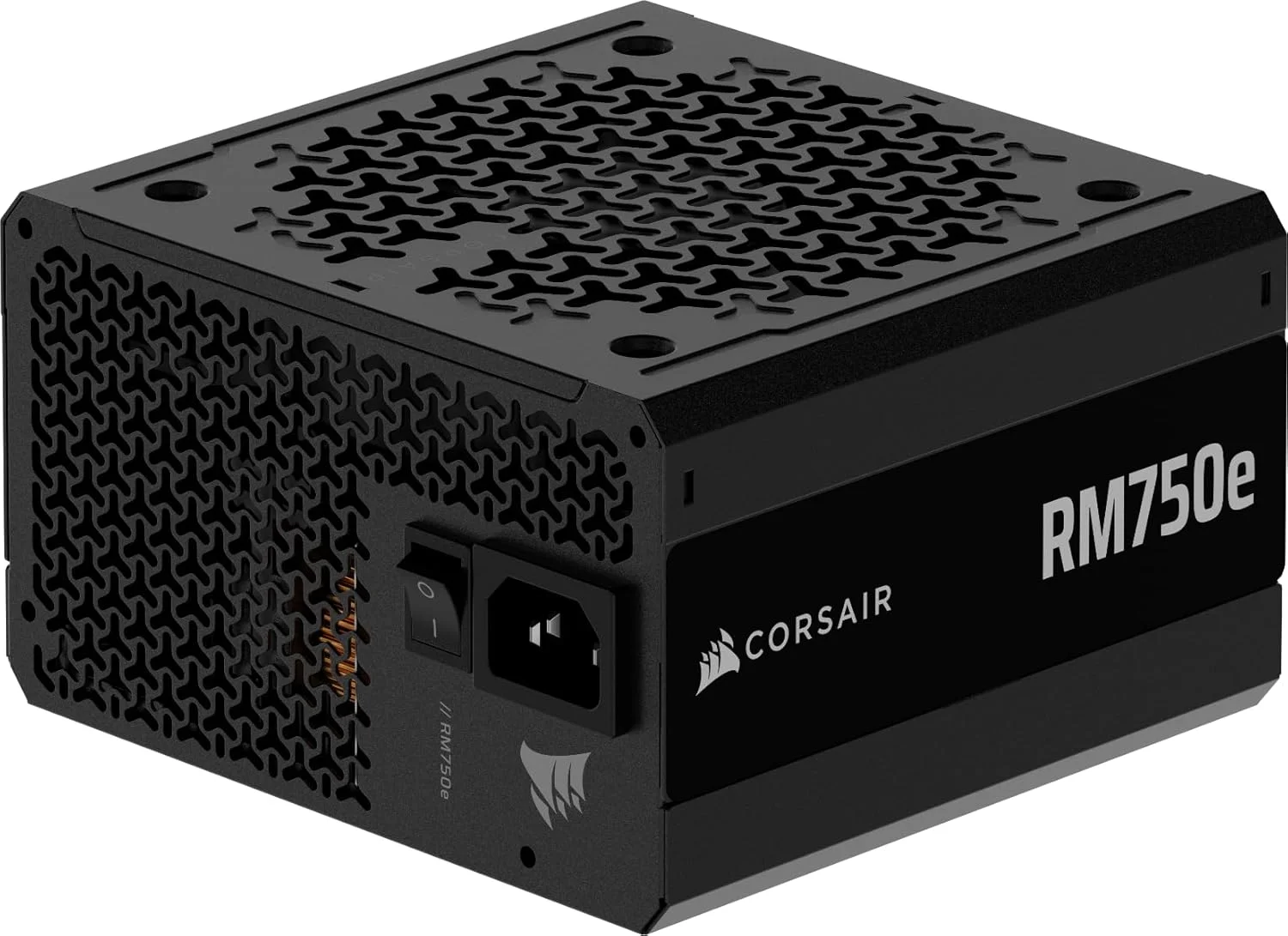 منبع تغذیه کاملاً ماژولار Corsair RM750e (2025) ATX با کابل 12V-2x6 سازگار با ATX 3.1 و PCIe 5.1، رتبه بندی طلایی Cybenetics، خازن های درجه یک