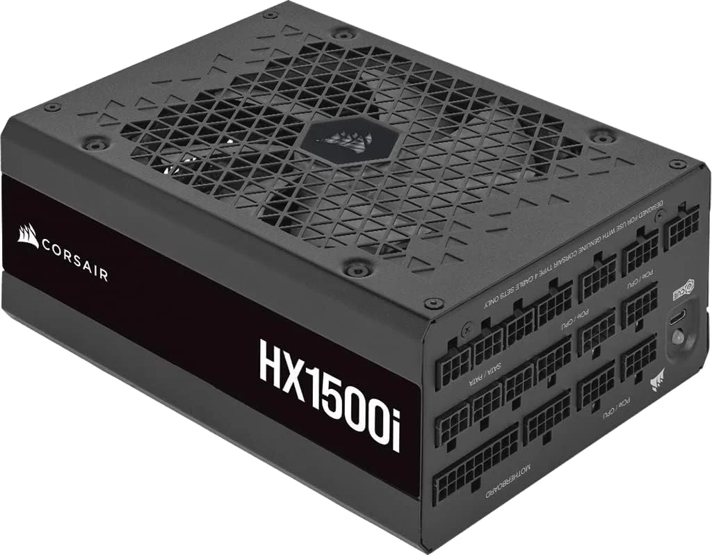 منبع تغذیه کامپیوتر کرسیر سری HXi (مدل 2022)، HX1500i، 1500 وات، 80 پلاس پلاتینیوم