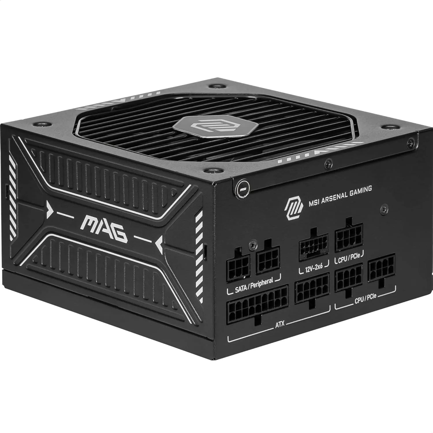 منبع تغذیه MSI MAG A750GLS PCIE5، توان 750 وات، گواهینامه 80 PLUS Gold، استاندارد ATX 3.1، پشتیبانی از کارت گرافیک PCIe 5.1، کانکتور Native 12V-2x6، کانکتور دو رنگ 12V-2x6، منبع تغذیه ATX، کابل های روکش دار