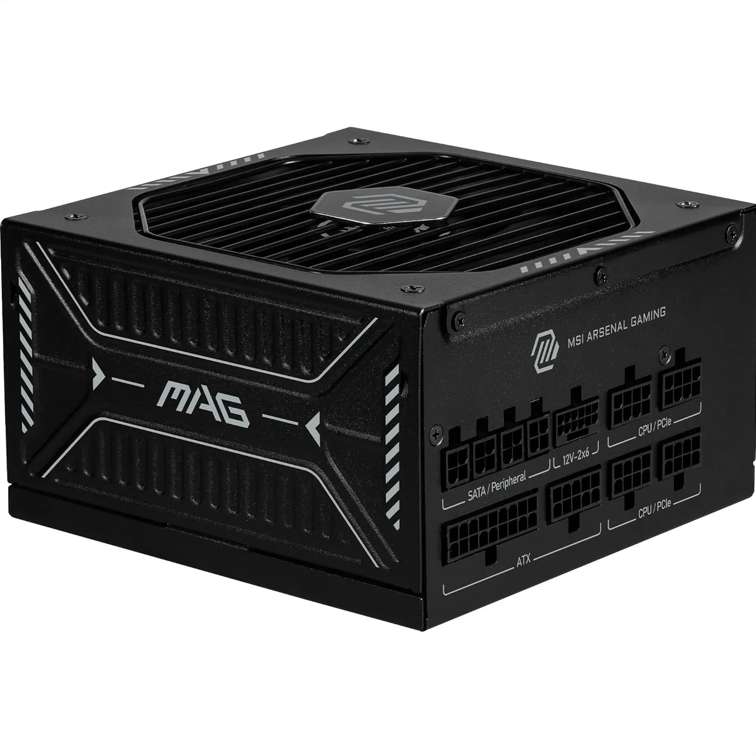 منبع تغذیه کامپیوتر MSI MAG A1000GLS PCIE5، توان 1000 وات، گواهینامه 80 PLUS Gold، استاندارد ATX 3.1، پشتیبانی از کارت گرافیک PCIe 5.1، کانکتور Native 12V-2x6، کانکتور 12V-2x6 دو رنگ، PSU ATX، کابل های روکش دار برجسته