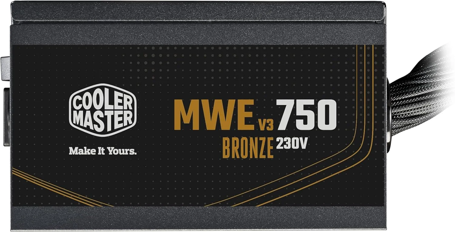 منبع تغذیه 750 وات کولر مستر MWE 750 V3 Bronze ATX 3.1 - غیر ماژولار | دارای گواهینامه 80 Plus Bronze | فن HDB کم صدا | طراحی مدار DC-to-DC | نسخه ATX 3.1 |