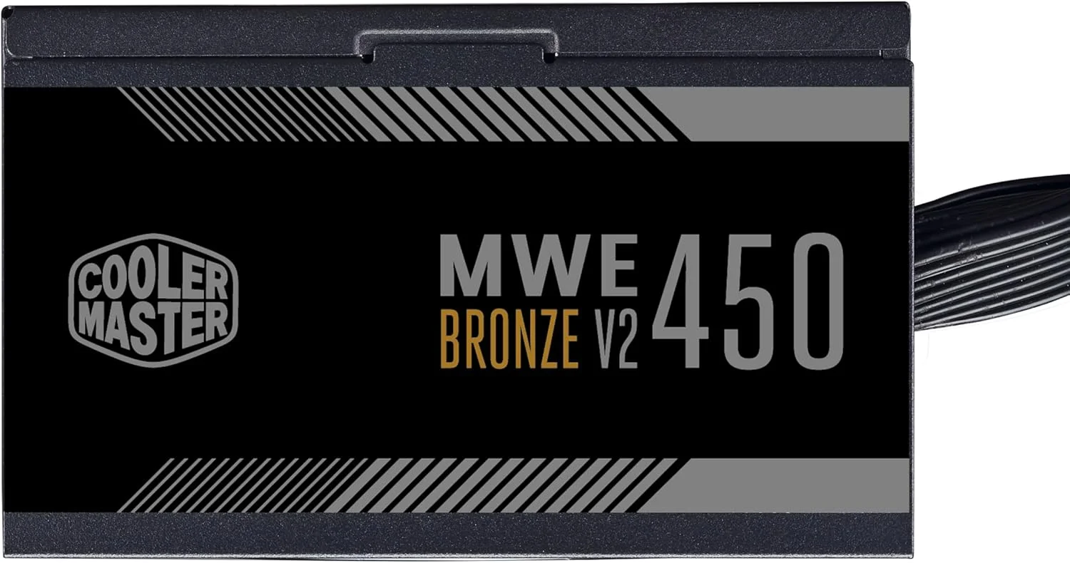 منبع تغذیه کولر مستر MWE 450 Bronze V2 - غیر ماژولار | دارای گواهینامه 80 Plus Bronze | فن 120 میلی متری HDB | طراحی مدار DC-to-DC | نسخه ATX 2.52 | 450 وات - تصویر 2 منبع تغذیه کولر مستر MWE 450 Bronze V2 - غیر ماژولار | دارای گواهینامه 80 Plus Bronze | فن 120 میلی متری HDB | طراحی مدار DC-to-DC | نسخه ATX 2.52 | 450 وات - تصویر 2