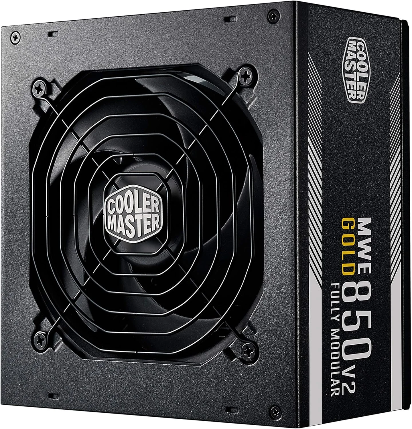 منبع تغذیه کامپیوتر کولر مستر MWE Gold 850 V2 مدل Full Modular با توان 850 وات، 24 پین، ATX، مشکی