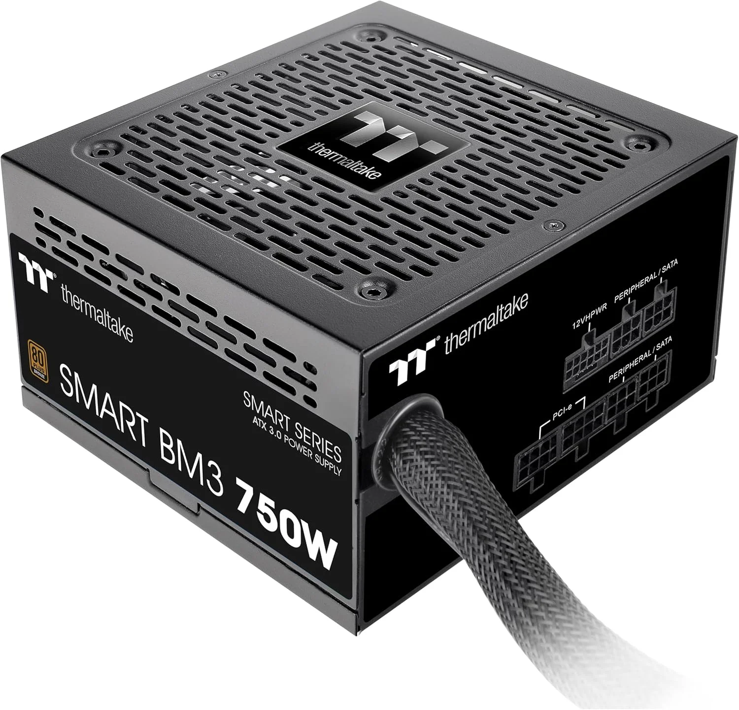 منبع تغذیه نیمه ماژولار Thermaltake Smart BM3 750W 80Plus Bronze ATX 3.0 و PCIE 5.0 Ready; خازن ژاپنی 105 درجه سانتیگراد منبع تغذیه نیمه ماژولار Thermaltake Smart BM3 750W 80Plus Bronze ATX 3.0 و PCIE 5.0 Ready; خازن ژاپنی 105 درجه سانتیگراد