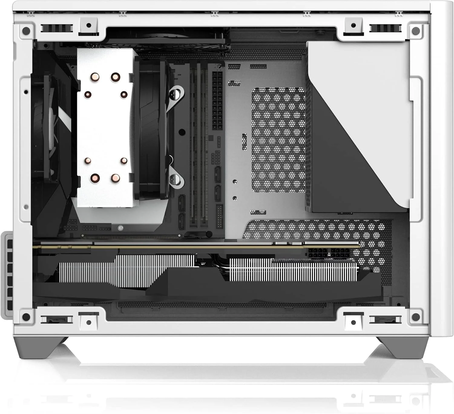 براکت پاور ATX کولر مستر NR200، پشتیبانی از منبع تغذیه ATX برای MasterBox NR200 و NR200P، گزینه های نصب ماژولار، طراحی تهویه شده، نصب آسان - فولاد، مشکی - تصویر 2 براکت پاور ATX کولر مستر NR200، پشتیبانی از منبع تغذیه ATX برای MasterBox NR200 و NR200P، گزینه های نصب ماژولار، طراحی تهویه شده، نصب آسان - فولاد، مشکی - تصویر 2