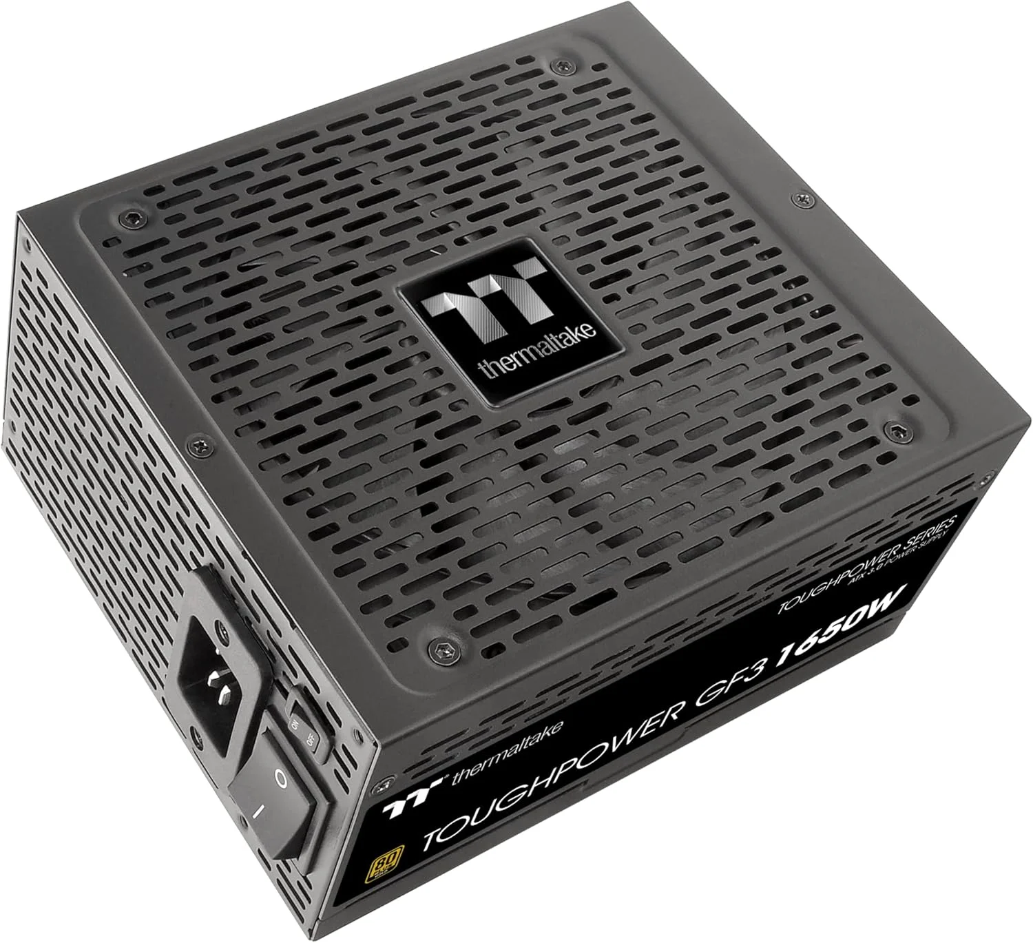 منبع تغذیه کامپیوتر ترمالتیک Toughpower GF3 1650W 80+ Gold فول ماژولار - آماده برای SLI/Crossfire استاندارد ATX 3.0، شامل کانکتور PCIe Gen.5 12VHPWR - مشکی، 1650 وات - تصویر 3