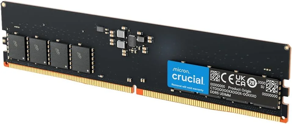 رم کامپیوتر دسکتاپ کروشیال DDR5 با ظرفیت 64 گیگابایت و فرکانس 5600 مگاهرتز، رم با عملکرد بالا (یا 5200 مگاهرتز، 4800 مگاهرتز)، CL46 - CT64G56C46U5 رم کامپیوتر دسکتاپ کروشیال DDR5 با ظرفیت 64 گیگابایت و فرکانس 5600 مگاهرتز، رم با عملکرد بالا (یا 5200 مگاهرتز، 4800 مگاهرتز)، CL46 - CT64G56C46U5