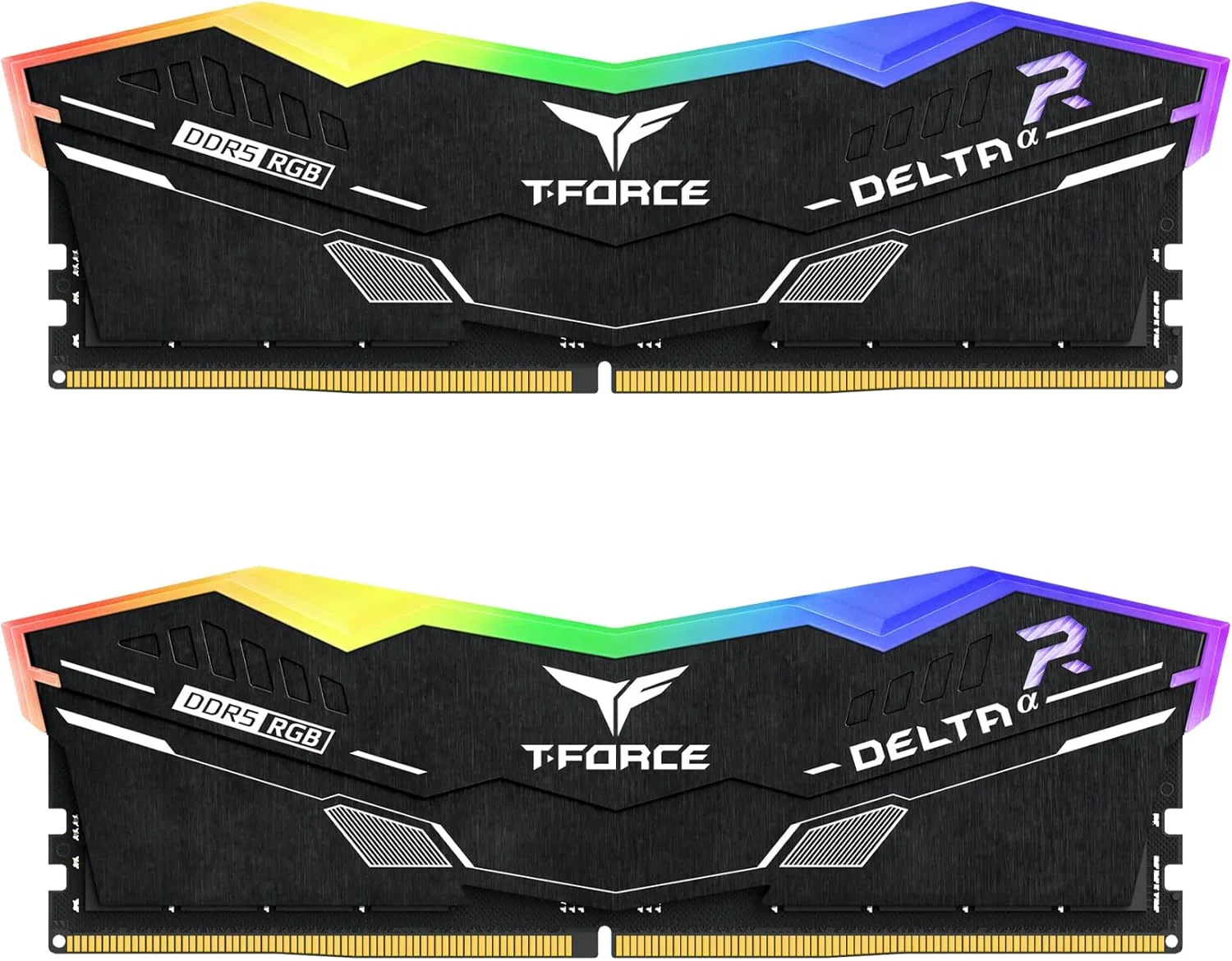 رم دسکتاپ TEAMGROUP T-Force Delta Alpha RGB DDR5 با ظرفیت 32 گیگابایت (2x16GB) سرعت 6000 مگاهرتز (PC5-48000) CL38 سازگار با Intel XMP 3.0 و AMD Expo مدل FF7D532G6000HC38JDC01