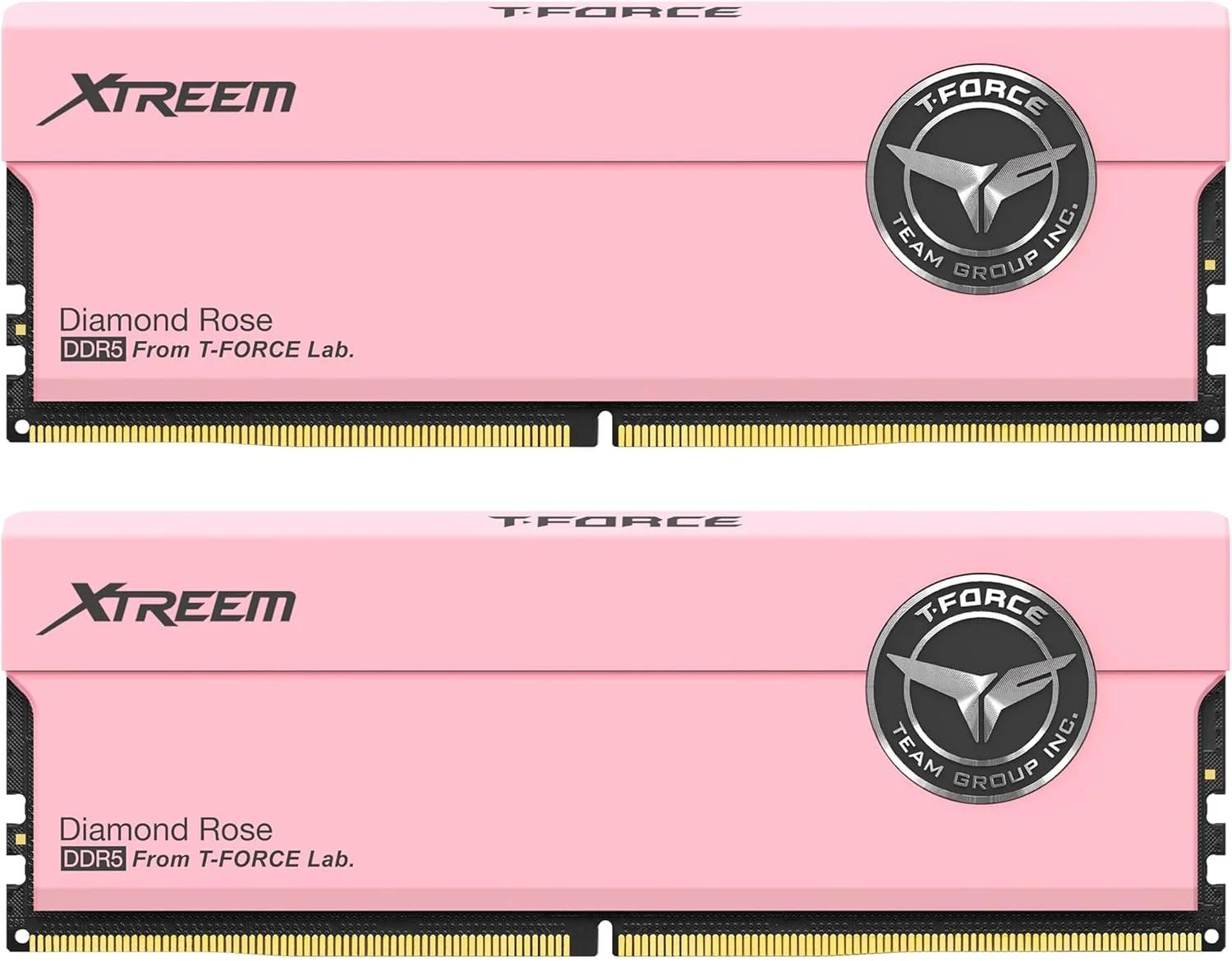 رم دسکتاپ TEAMGROUP T-Force XTREEM DDR5 با ظرفیت 32 گیگابایت (2x16GB) 7600MHz PC5-60800 CL36 A-DIE سازگار با Intel XMP 3.0 و AMD Expo - رنگ صورتی FFPD532G7600HC36FDC01