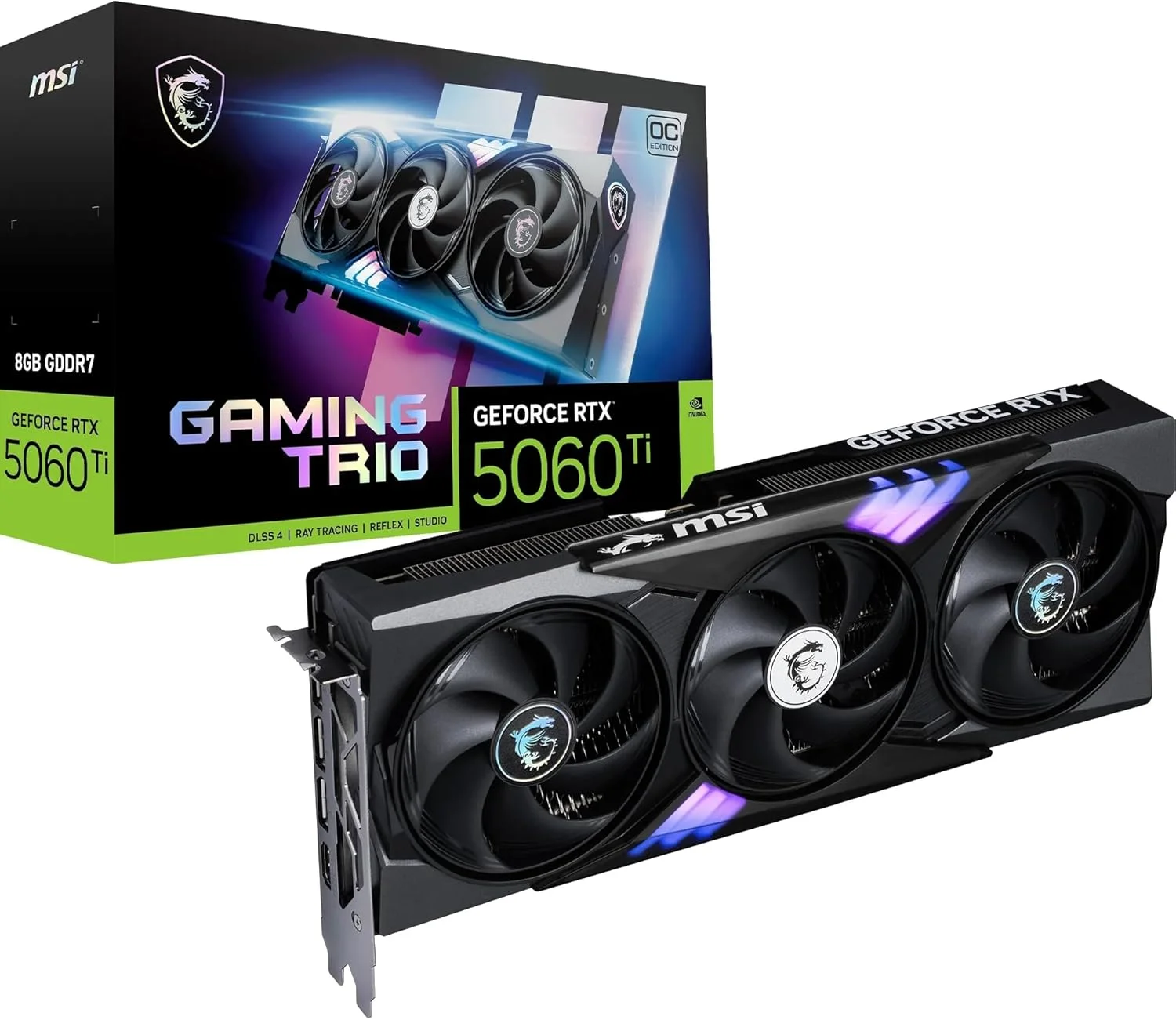 کارت گرافیک MSI GeForce RTX 5060 Ti 8G Gaming Trio OC مدل VD9177 کارت گرافیک MSI GeForce RTX 5060 Ti 8G Gaming Trio OC مدل VD9177