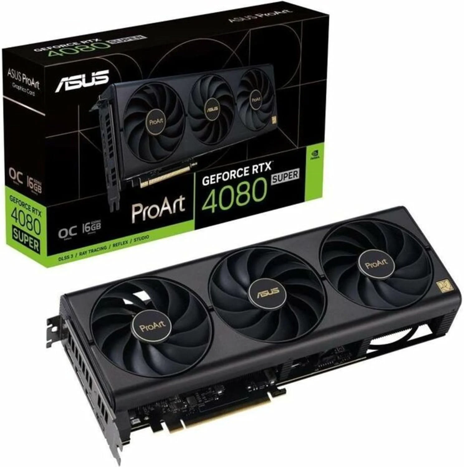 کارت گرافیک ایسوس ProArt GeForce RTX™ 4080 Super OC Edition (PCIe 4.0, 16GB GDDR6X, DLSS 3, HDMI 2.1a, DisplayPort 1.4a)