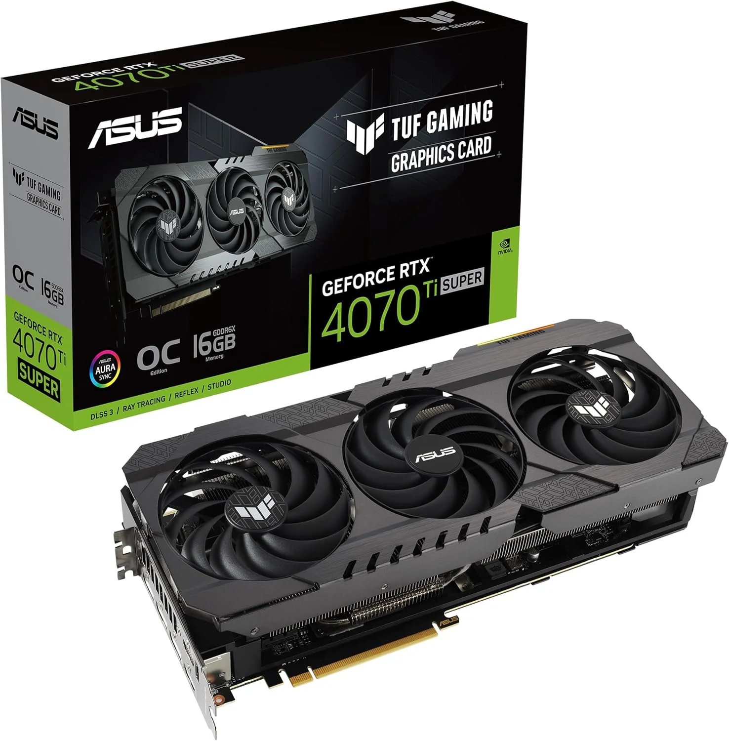 کارت گرافیک گیمینگ ایسوس TUF Gaming GeForce RTX™ 4070 Ti SUPER OG OC Edition (PCIe 4.0, 16GB GDDR6X, DLSS 3, HDMI 2.1a, DisplayPort 1.4a)