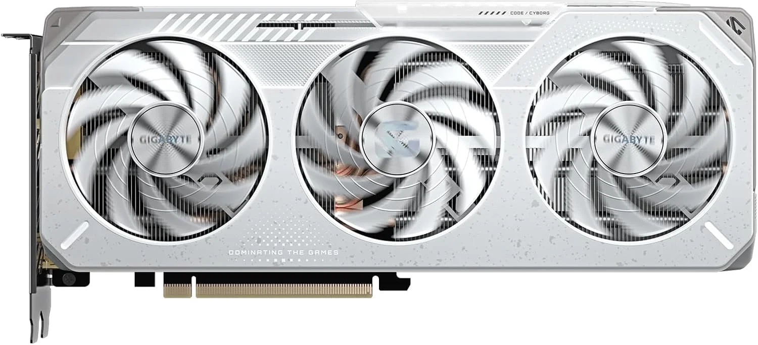 کارت گرافیک گیمینگ GIGABYTE Radeon RX 9060 XT OC Ice 16G - حافظه 16GB GDDR6، رابط 256bit، PCI-E 5.0، فرکانس هسته 3320 مگاهرتز، 2 پورت DisplayPort، 1 پورت HDMI، مدل GV-R906XGAMINGOCICE-16GD - تصویر 2