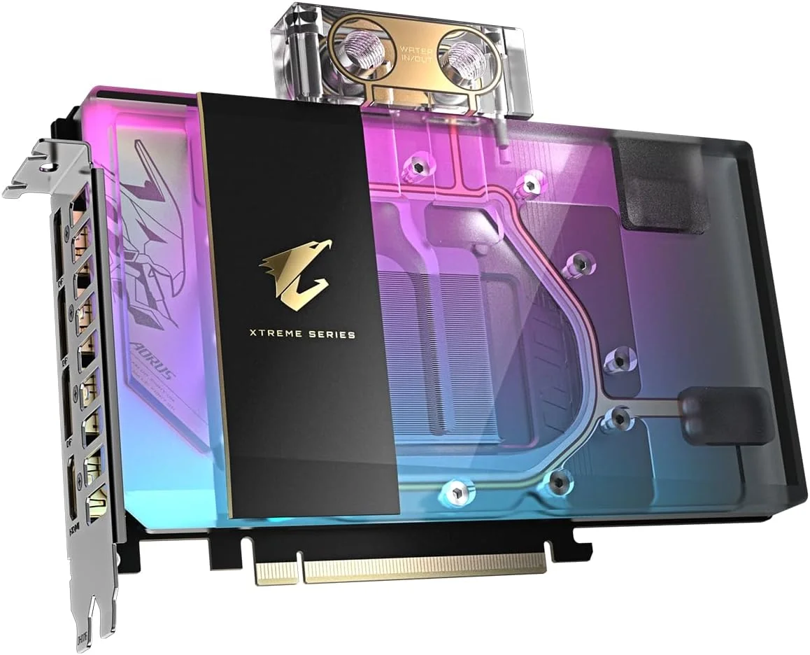 کارت گرافیک گیگابایت AORUS GeForce RTX 5080 XTREME WATERFORCE WB 16G - حافظه 16GB GDDR7، رابط 256bit، PCI-E 5.0، فرکانس هسته 2805MHz، دارای 3 پورت DP 2.1a و 1 پورت HDMI 2.1b، NVIDIA DLSS 4، مدل GV-N5080AORUSX WB-16GD - تصویر 3 کارت گرافیک گیگابایت AORUS GeForce RTX 5080 XTREME WATERFORCE WB 16G - حافظه 16GB GDDR7، رابط 256bit، PCI-E 5.0، فرکانس هسته 2805MHz، دارای 3 پورت DP 2.1a و 1 پورت HDMI 2.1b، NVIDIA DLSS 4، مدل GV-N5080AORUSX WB-16GD - تصویر 3