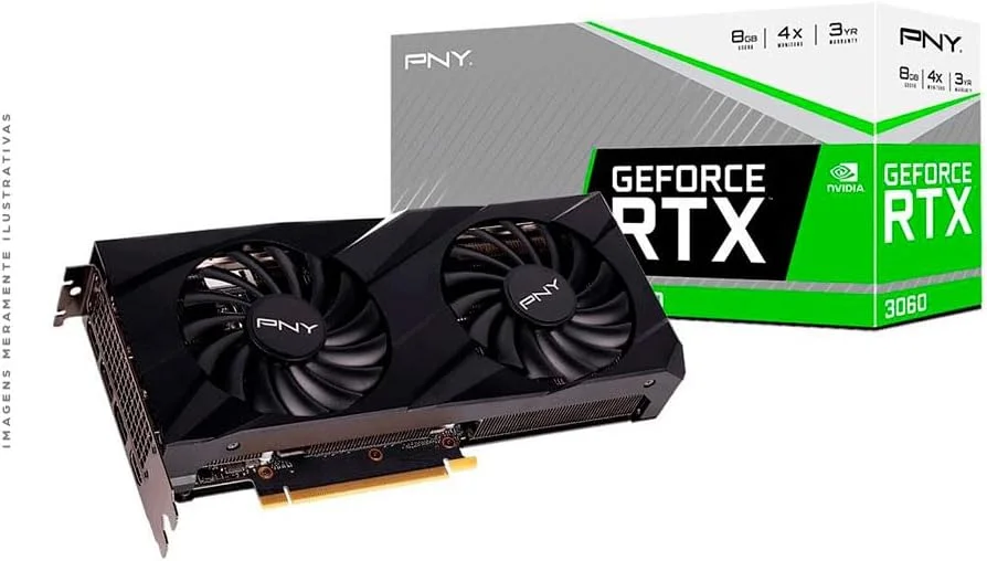 کارت گرافیک Nvidia GeForce RTX 3060 Verto Dual Fan 8GB پی ان وای کارت گرافیک Nvidia GeForce RTX 3060 Verto Dual Fan 8GB پی ان وای