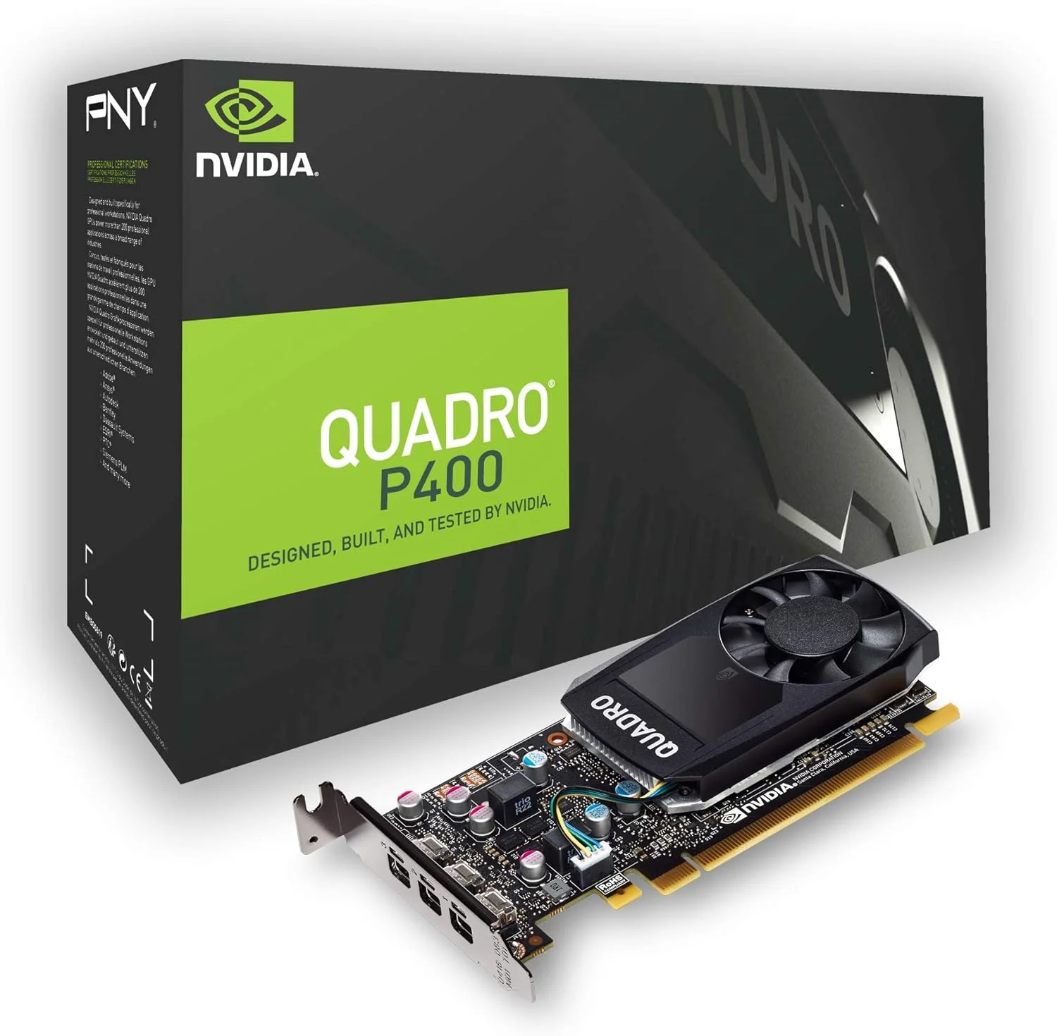 کارت گرافیک PNY Quadro P400 DVI 2GB GDDR5 6783417 مشکی کارت گرافیک PNY Quadro P400 DVI 2GB GDDR5 6783417 مشکی