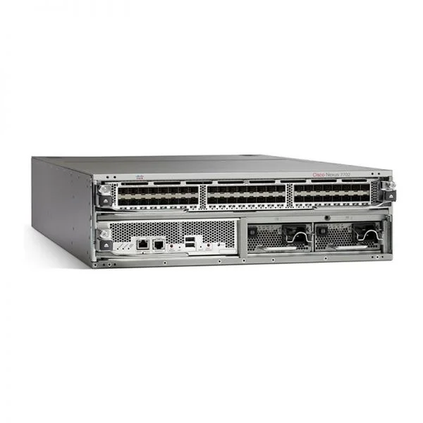 سوئیچ سیسکو نکسوس 7702 مدل C1-N7702-S2E-AC، با 1 عدد SUP2E / 2 عدد منبع تغذیه 3KW AC / شاسی