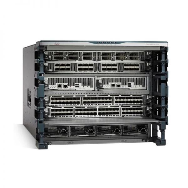 سوییچ سیسکو نکسوس 7700 مدل C1-N7706-EN-B22S2E، شاسی 6 اسلات / بسته نرم افزاری پیشرفته / قابلیت دسترسی بالا