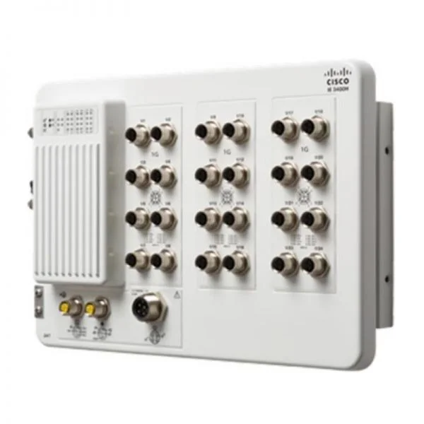 IE-3400H-24FT-E، سوئیچ صنعتی سنگین وظیفه سیسکو کاتالیست IE3400، دارای 24 پورت FE M12 / NE پیشرفته / طراحی صنعتی