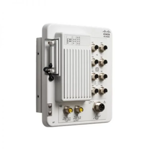 سوئیچ سیسکو Catalyst IE3400 مدل IE-3400H-8FT-E، دارای 8 پورت FE M12 مناسب کاربری سنگین/NE