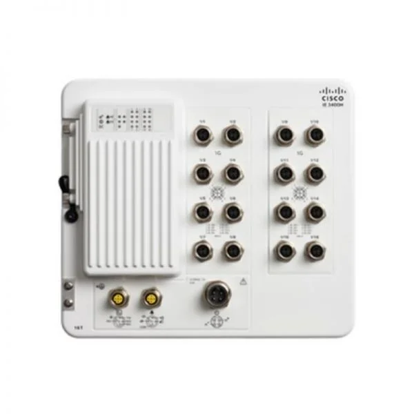 سوئیچ صنعتی سنگین وظیفه سیسکو کاتالیست IE3400H-16FT-E، دارای 16 پورت FE M12 / دوام پیشرفته / بدون توسعه