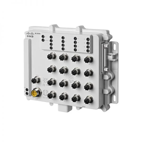 IE-2000-16T67-B، سوئیچ سیسکو IE2000، شانزده پورت 10/100Base-T/IP67/بدون فن