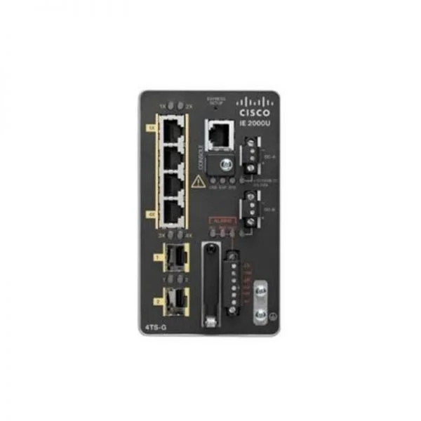 سوئیچ سیسکو IE 2000U مدل IE-2000U-4T-G، دارای 4 پورت 10/100 و 2 پورت 10/100/1000